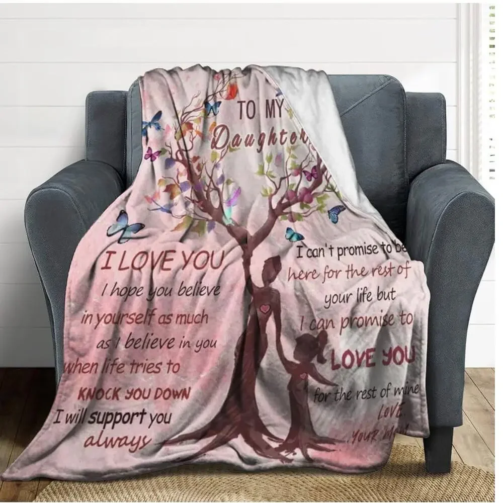 ChenHyang Fleece Throw Blanket For Daughters 60 x 50‎